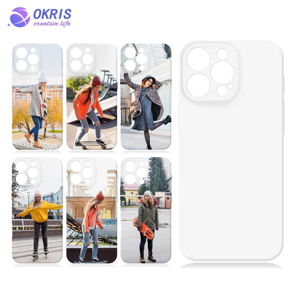 For iPhone 16 / IP 16 Pro max / IP 16 Plus 3D Soft Full Wrapped Film Sublimation Phone Cases With Glossy Surface