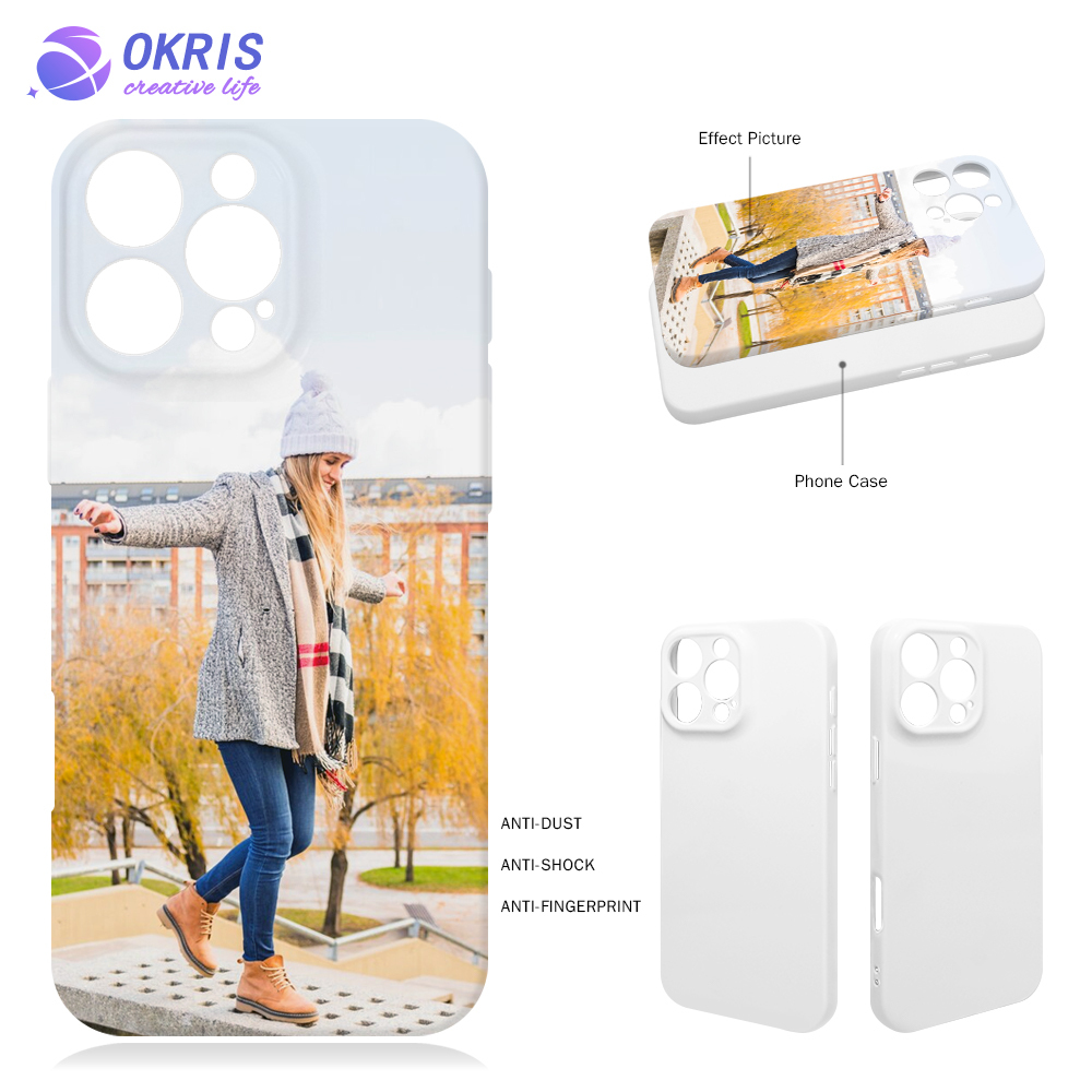 For iPhone 16 / IP 16 Pro max / IP 16 Plus 3D Soft Full Wrapped Film Sublimation Phone Cases With Glossy Surface