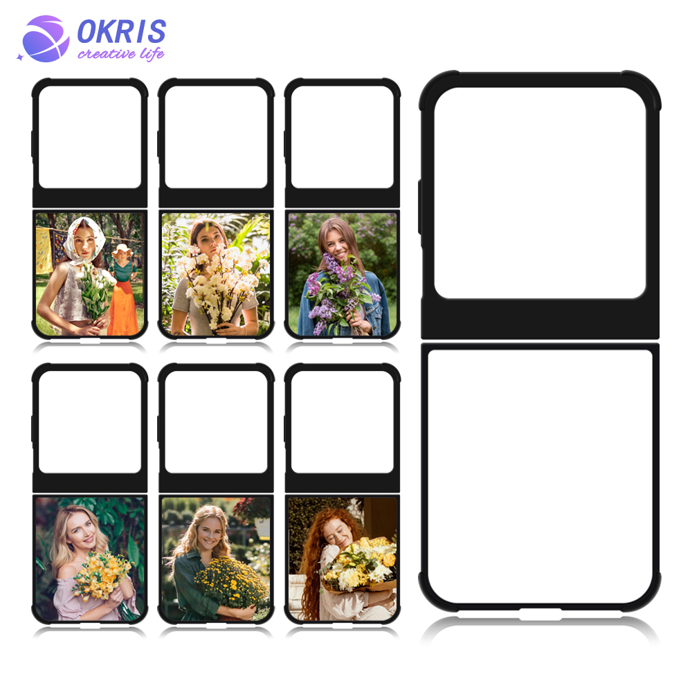 For Moto Razr 50 / Razr 50 Ultra DIY Sublimation Mobile Phone Case Foldable 2D TPU Blank Mobile Phone Pouch