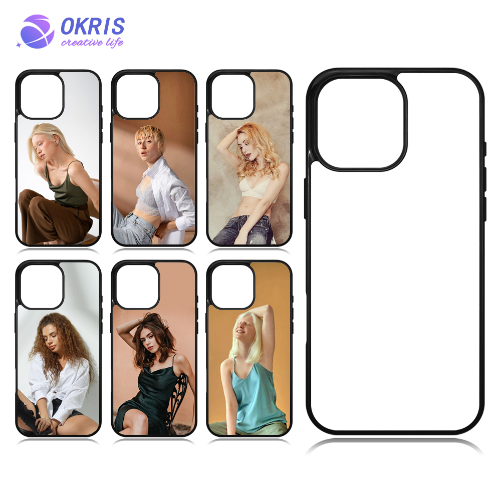 For iPhone 16 / 16 Pro /IP 16 Plus / iPhone 16 Pro max DIY Sublimation 2D TPU Mobile Phone Case Flat Blank Mobile Phone Pouch