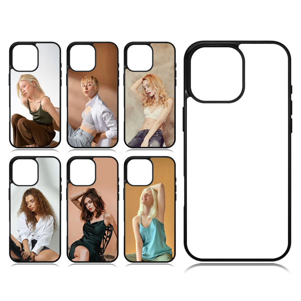 For iPhone 16 / 16 Pro /IP 16 Plus / iPhone 16 Pro max DIY Sublimation 2D TPU Mobile Phone Case Flat Blank Mobile Phone Pouch