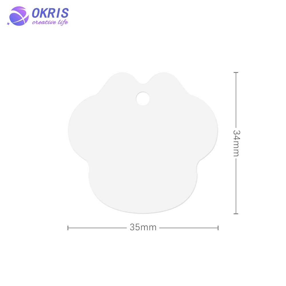 1mm Thickness Double Sides Printing White Aluminum Sheet Blank Sublimation DogTags