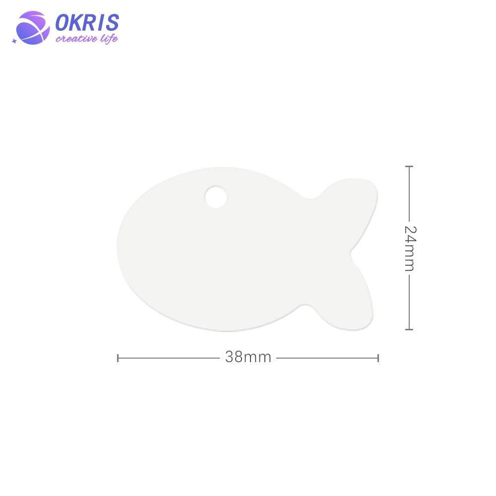 1mm Thickness Double Sides Printing White Aluminum Sheet Blank Sublimation DogTags