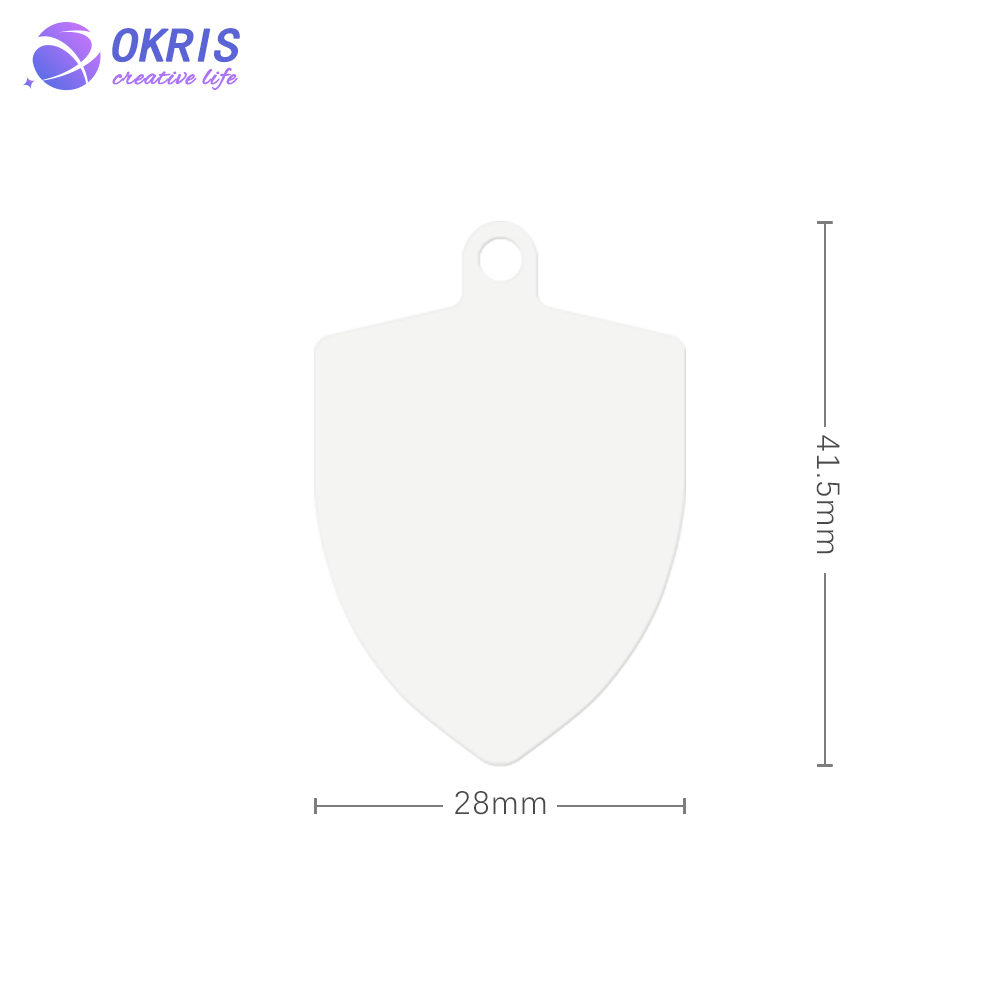 1mm Thickness Double Sides Printing White Aluminum Sheet Blank Sublimation DogTags