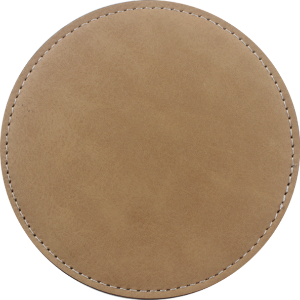 Customizable Colorful PU Leather Coasters | Heat Transfer Printable Coaster, Non-Slip Eco-Friendly Coasters | Fast Production
