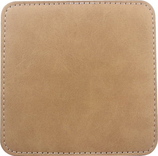 Customizable Colorful PU Leather Coasters | Heat Transfer Printable Coaster, Non-Slip Eco-Friendly Coasters | Fast Production