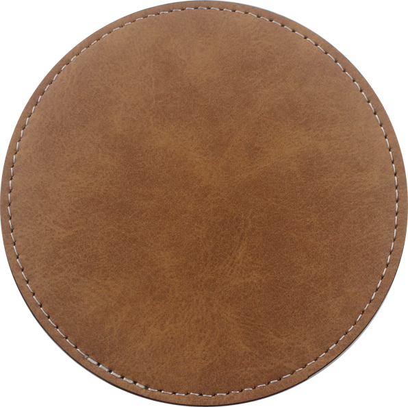 Customizable Colorful PU Leather Coasters | Heat Transfer Printable Coaster, Non-Slip Eco-Friendly Coasters | Fast Production