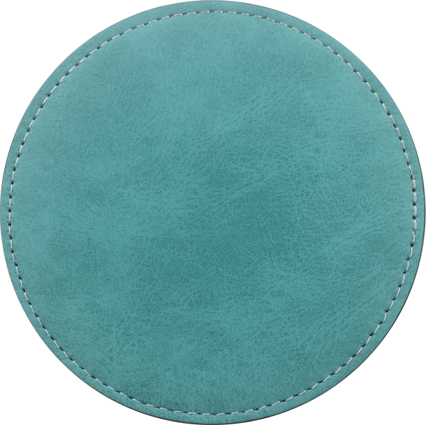 Customizable Colorful PU Leather Coasters | Heat Transfer Printable Coaster, Non-Slip Eco-Friendly Coasters | Fast Production