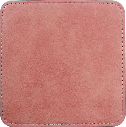 Customizable Colorful PU Leather Coasters | Heat Transfer Printable Coaster, Non-Slip Eco-Friendly Coasters | Fast Production