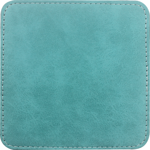 Customizable Colorful PU Leather Coasters | Heat Transfer Printable Coaster, Non-Slip Eco-Friendly Coasters | Fast Production