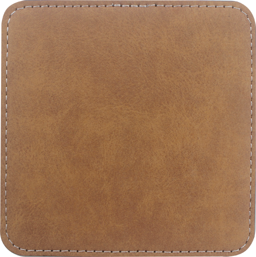 Customizable Colorful PU Leather Coasters | Heat Transfer Printable Coaster, Non-Slip Eco-Friendly Coasters | Fast Production