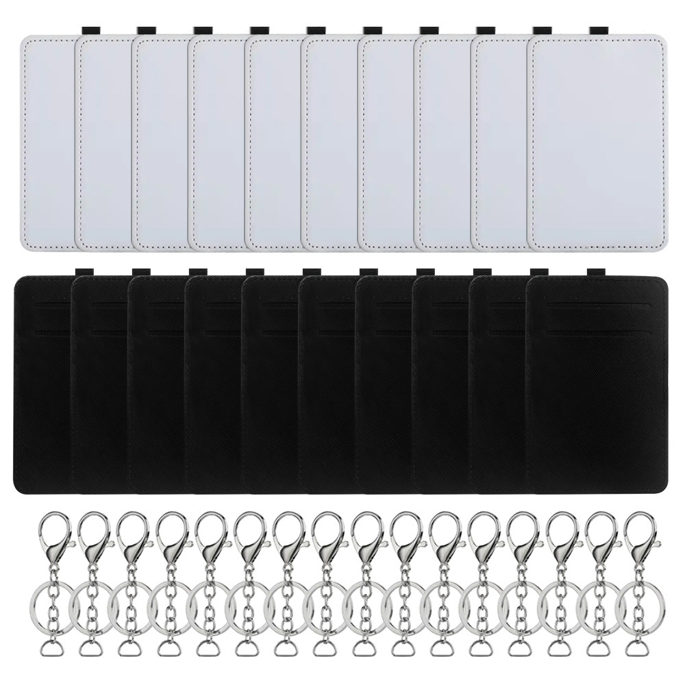 Personality Sublimation Blank PU Leather Bus Card Holder