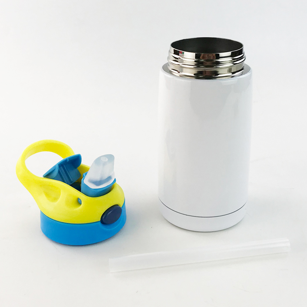 Two-color Matching Bottle Cup Sublimation Blank 350ml Cute Children's Vacuum Cup