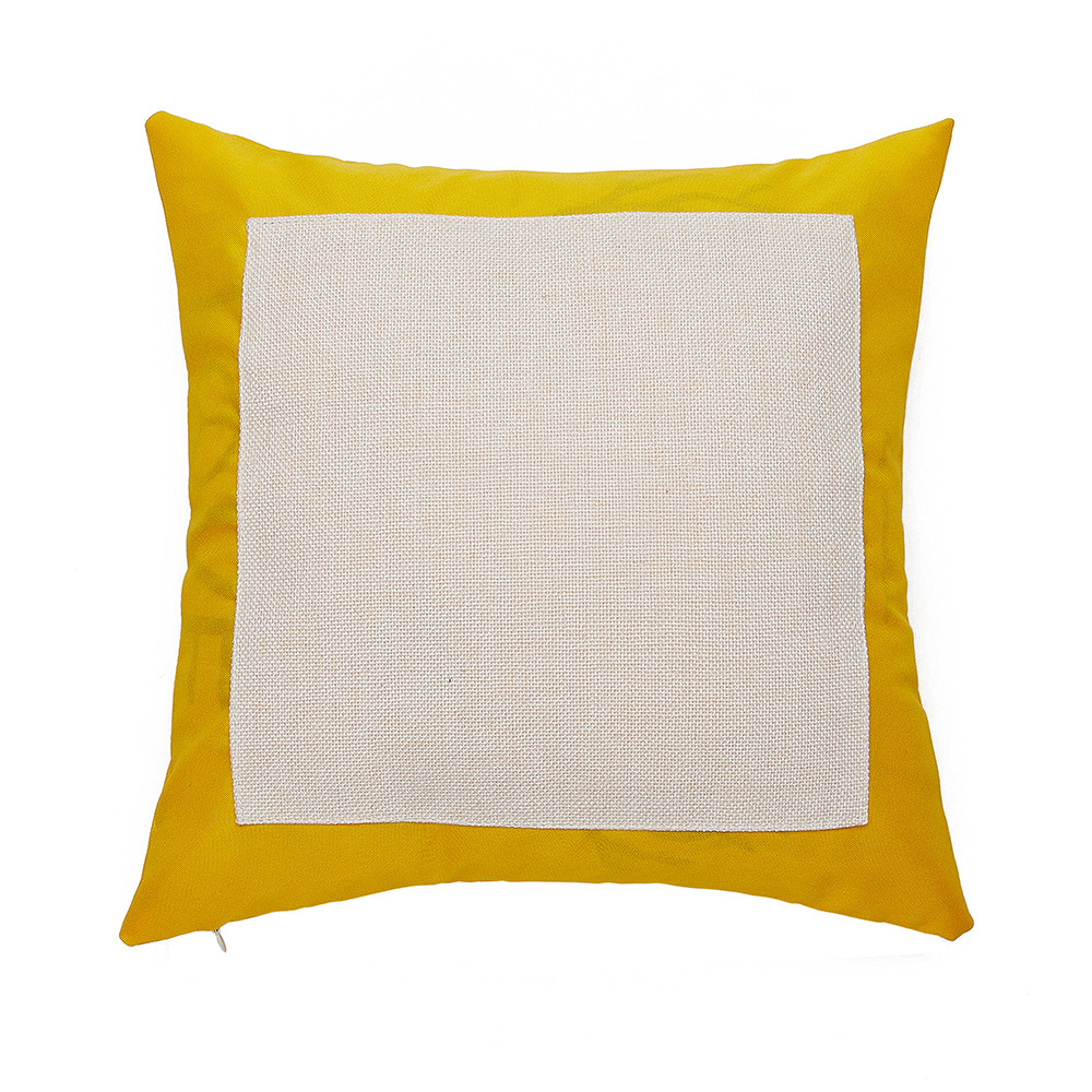 New Wholesale Price Blank Sublimation Colorful Linen Pillow Cover
