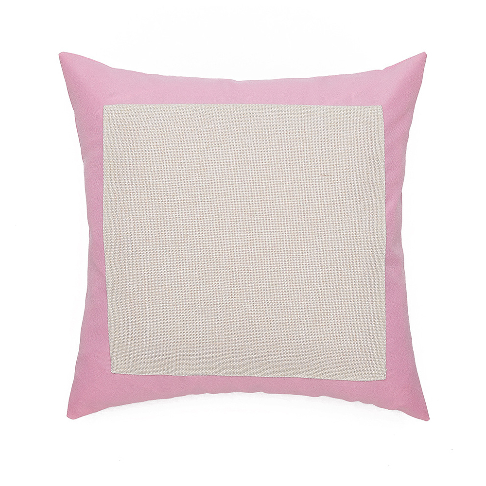 New Wholesale Price Blank Sublimation Colorful Linen Pillow Cover