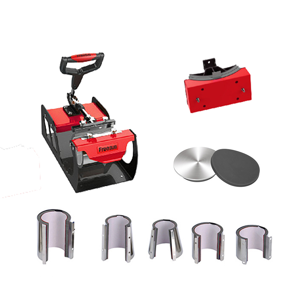 New 8 in1 Comobo Heat Press Machine P8100 T-shirt Hat 8"/10"Plate Mug Digital Sublimation Machine
