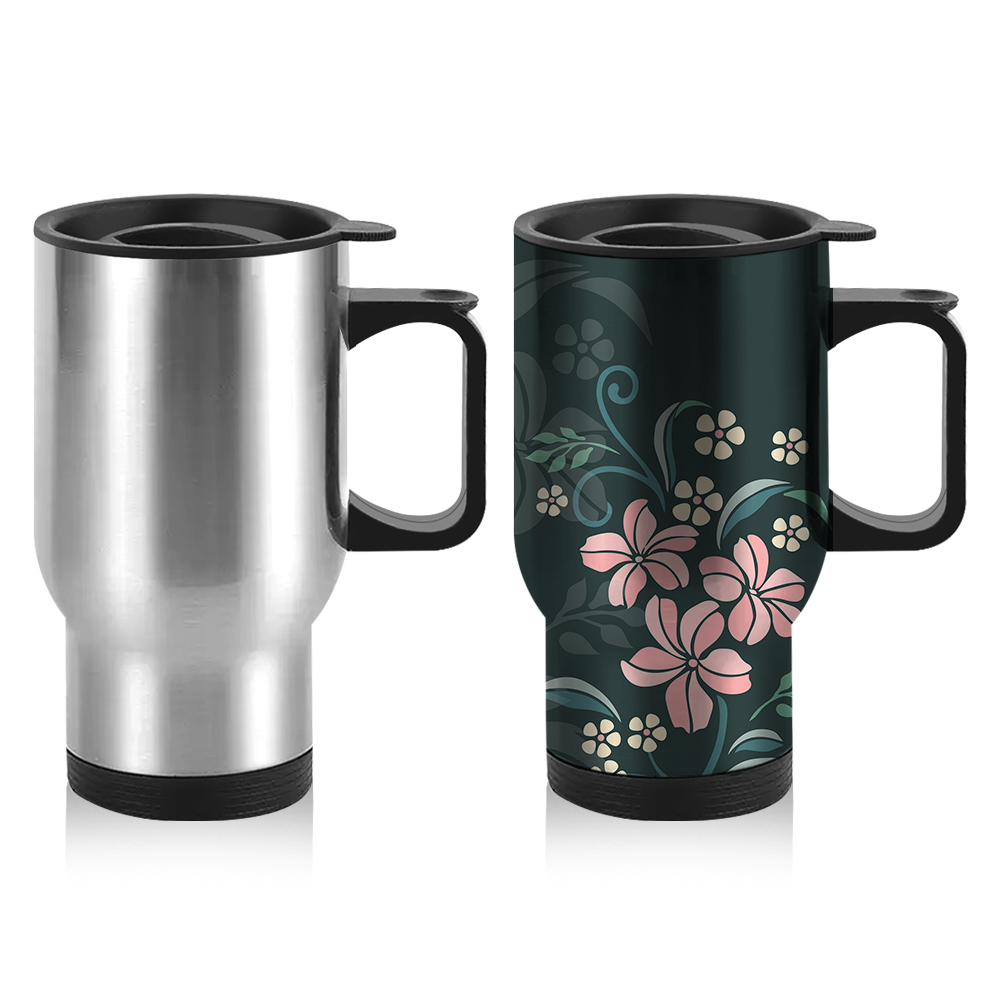 Popular DIY Printing Sublimation Blank Stainless Steel 14oz 450ml Car Mug Bottle