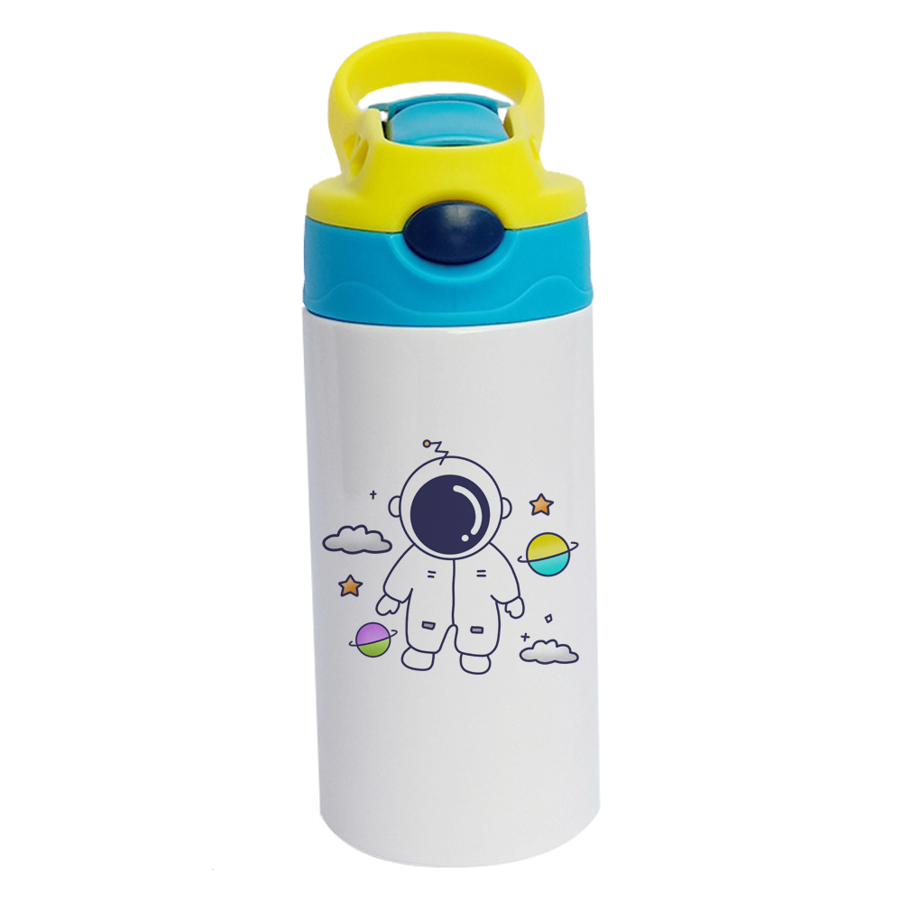 Two-color Matching Bottle Cup Sublimation Blank 350ml Cute Children's Vacuum Cup