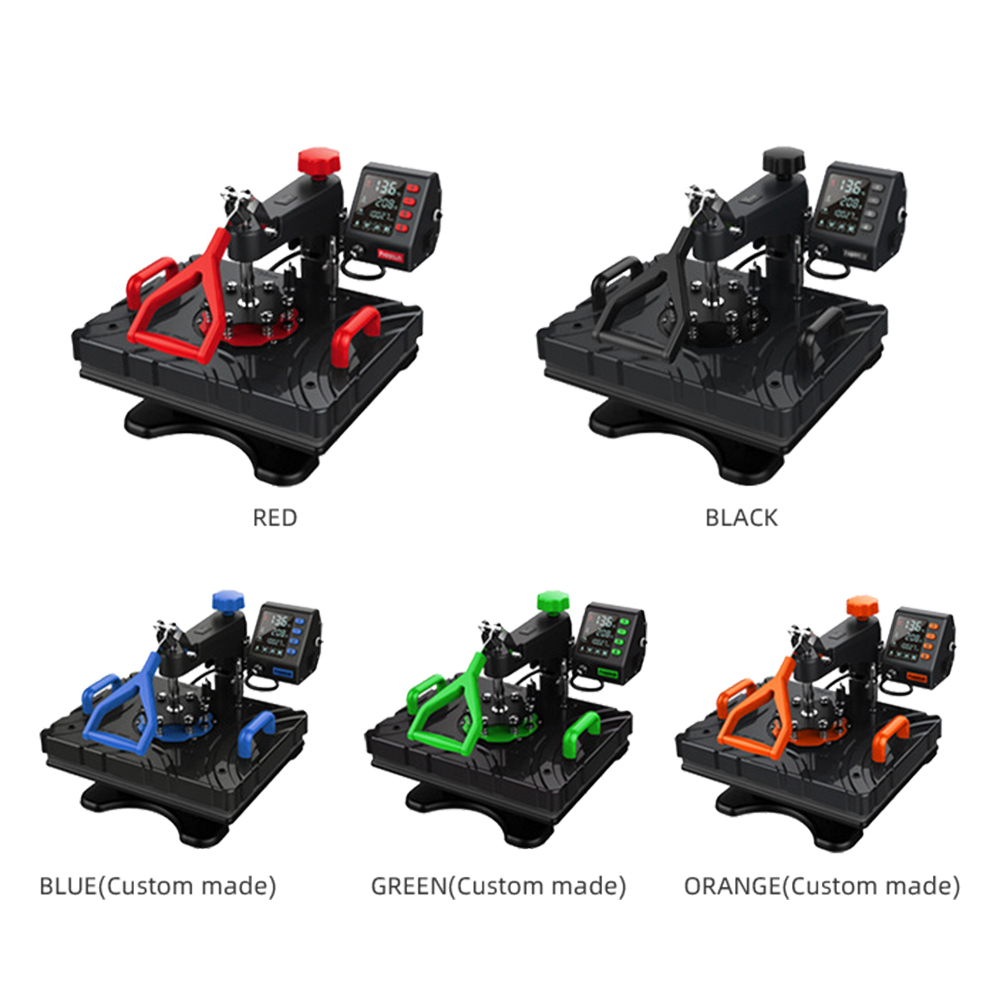 New 8 in1 Comobo Heat Press Machine P8100 T-shirt Hat 8"/10"Plate Mug Digital Sublimation Machine
