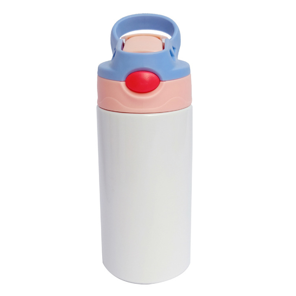 Two-color Matching Bottle Cup Sublimation Blank 350ml Cute Children's Vacuum Cup