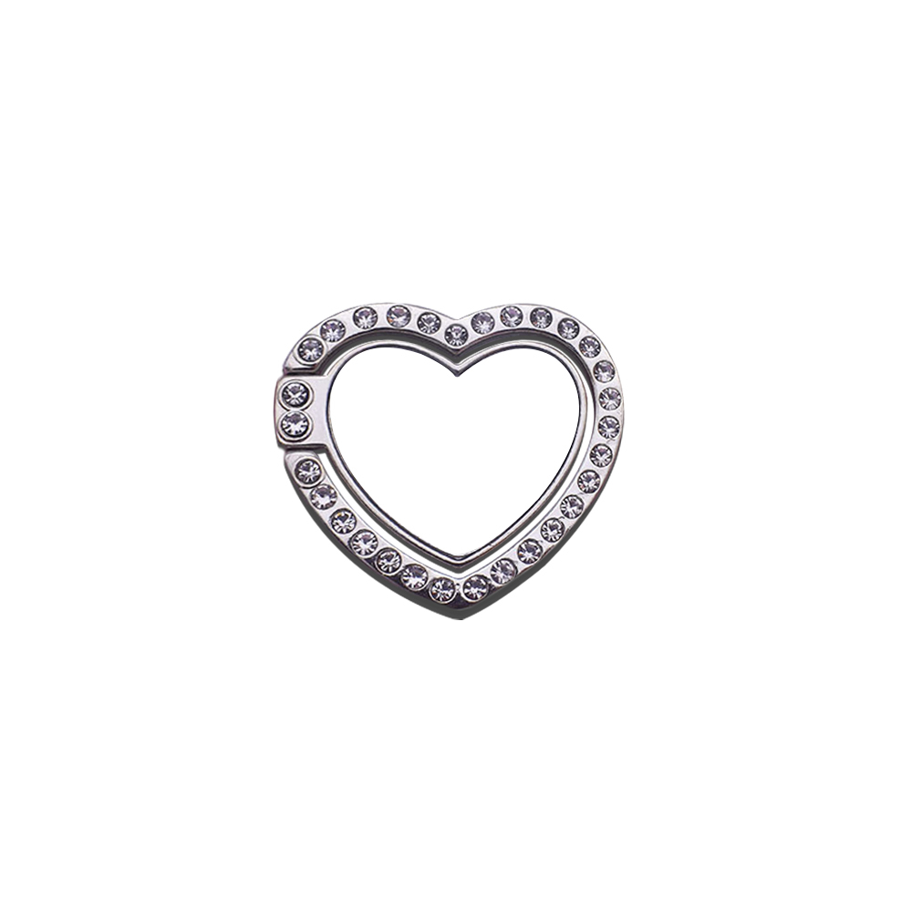Wholesale Price Blank DIY Sublimation Ring Holder 360 Degree Rotating Round Ring Phone Stand With Diamond