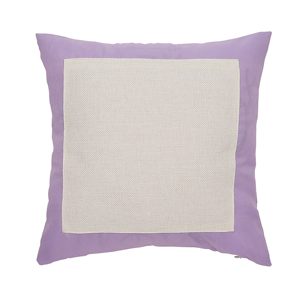 New Wholesale Price Blank Sublimation Colorful Linen Pillow Cover
