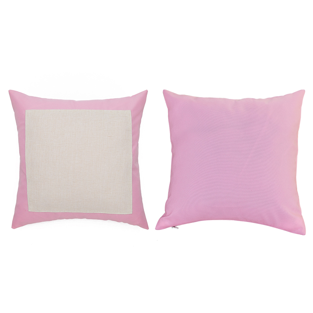 New Wholesale Price Blank Sublimation Colorful Linen Pillow Cover