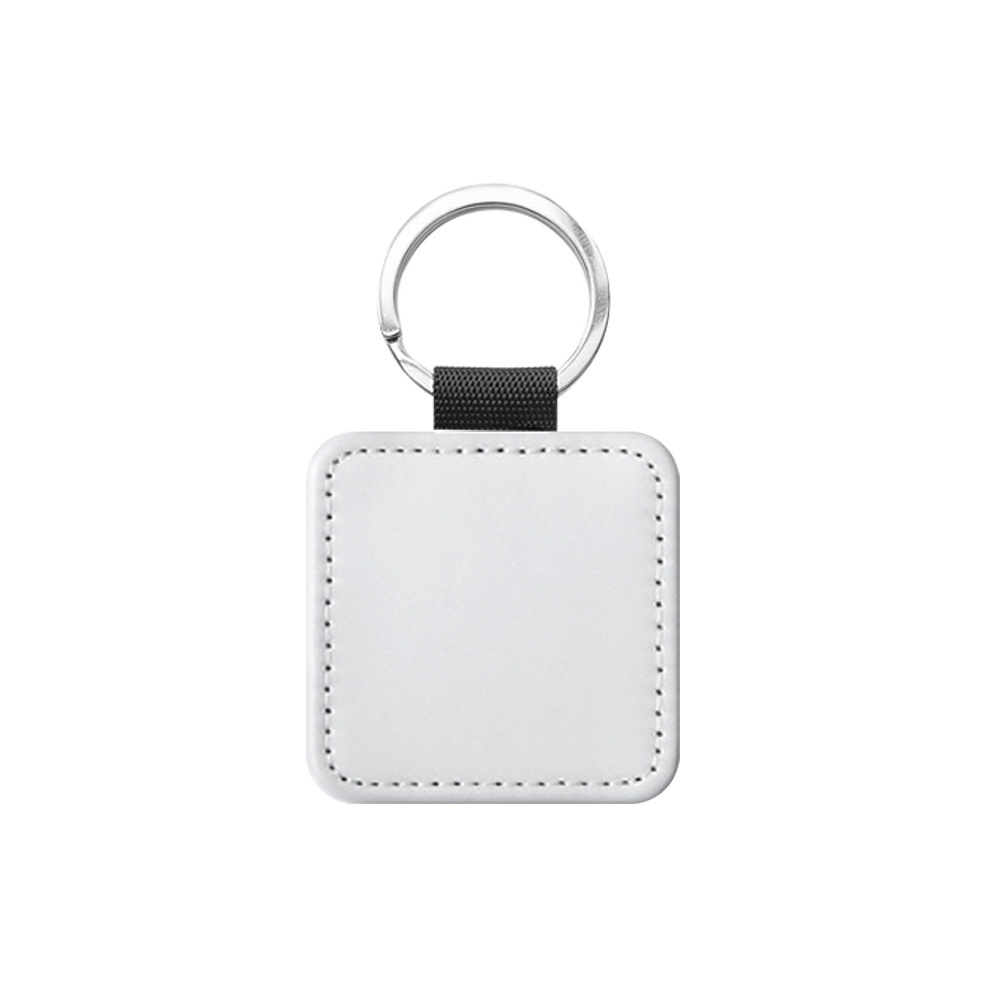 DIY Printing Double Side Printing Blank PU Leather Keychains