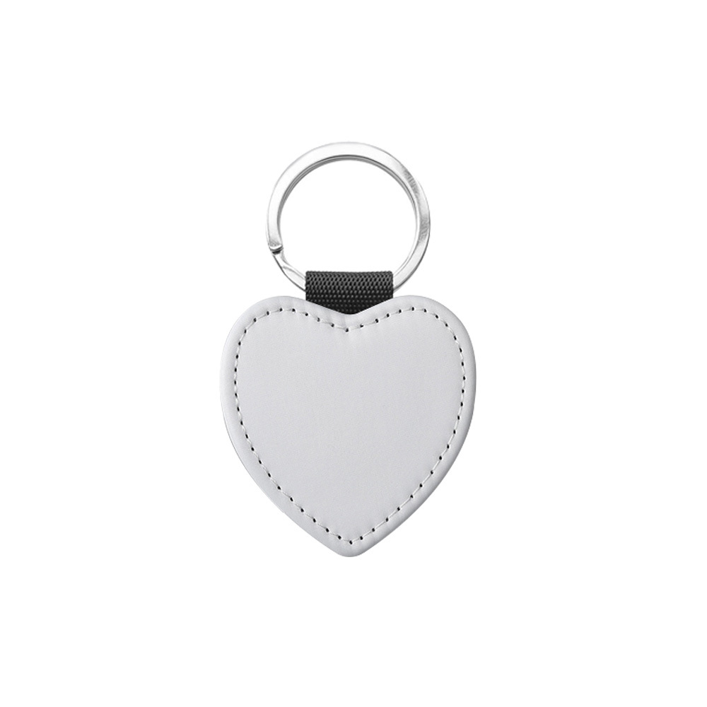 DIY Printing Double Side Printing Blank PU Leather Keychains