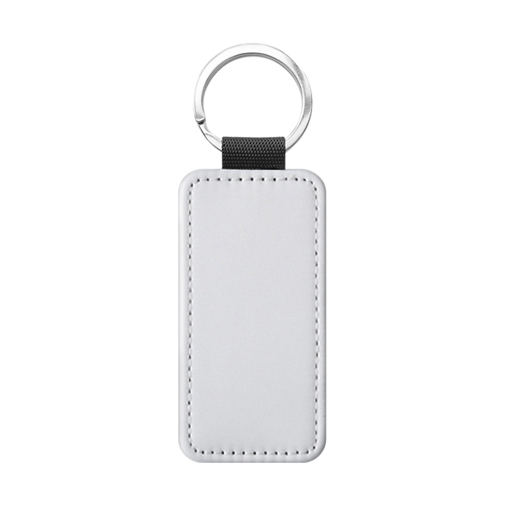 DIY Printing Double Side Printing Blank PU Leather Keychains