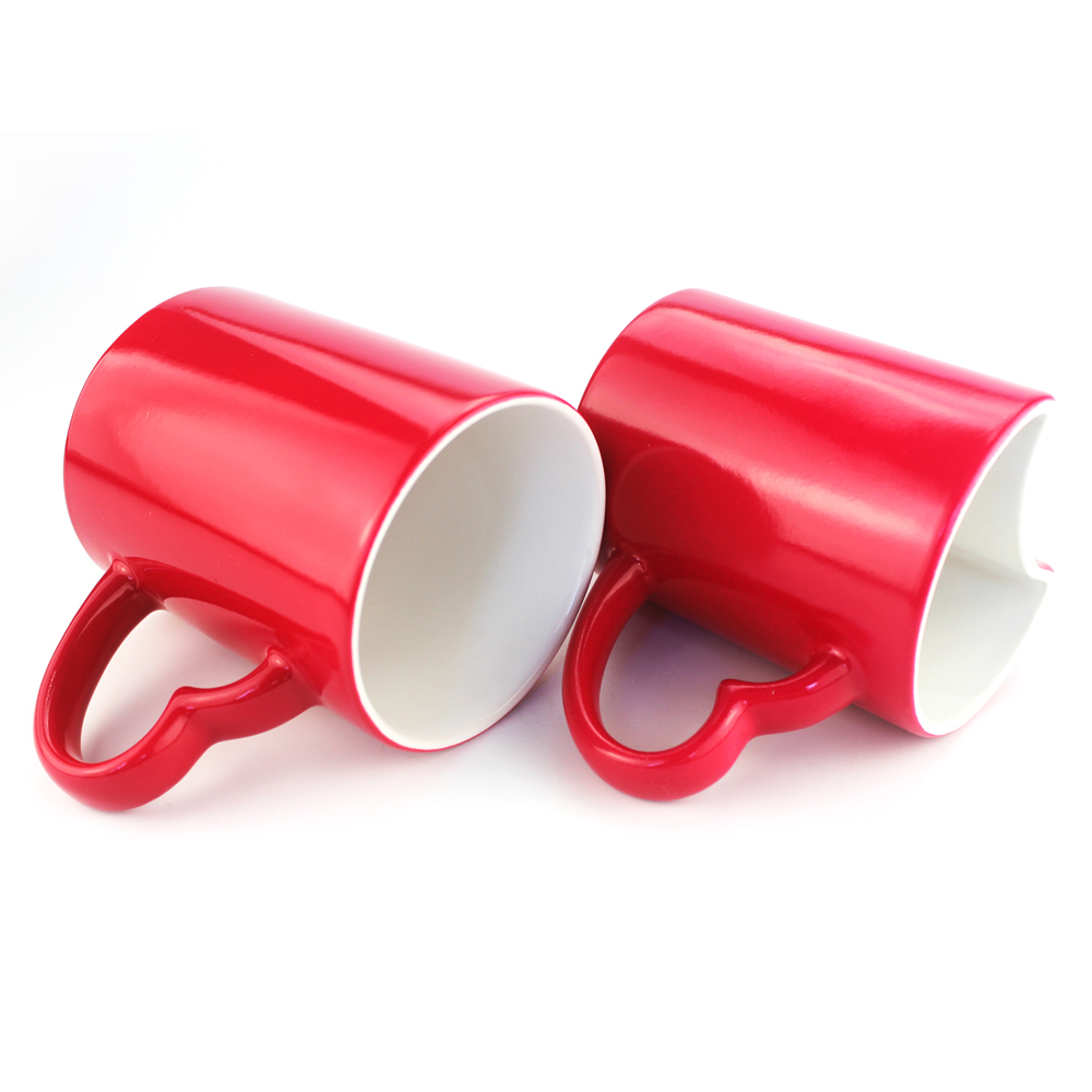 Custom Sublimation Lover's Color Changing Ceramic Mug for Gift