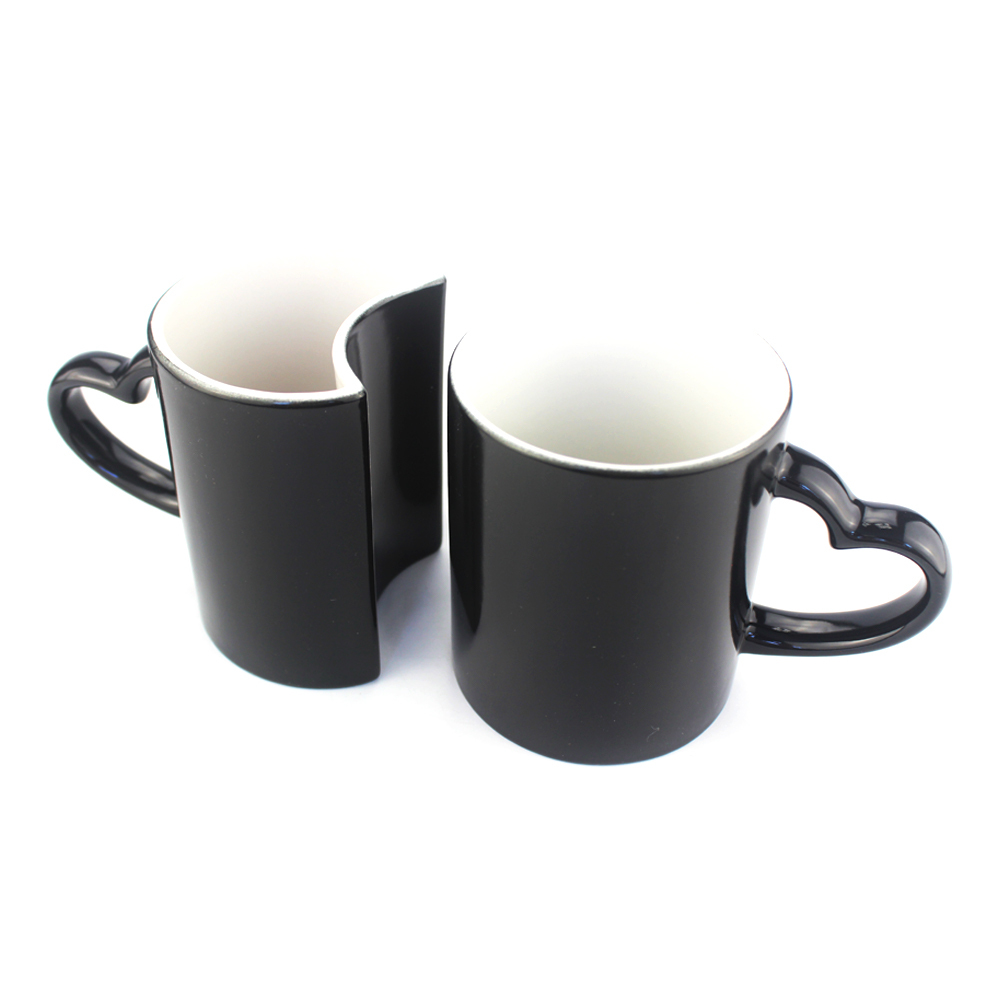 Custom Sublimation Lover's Color Changing Ceramic Mug for Gift