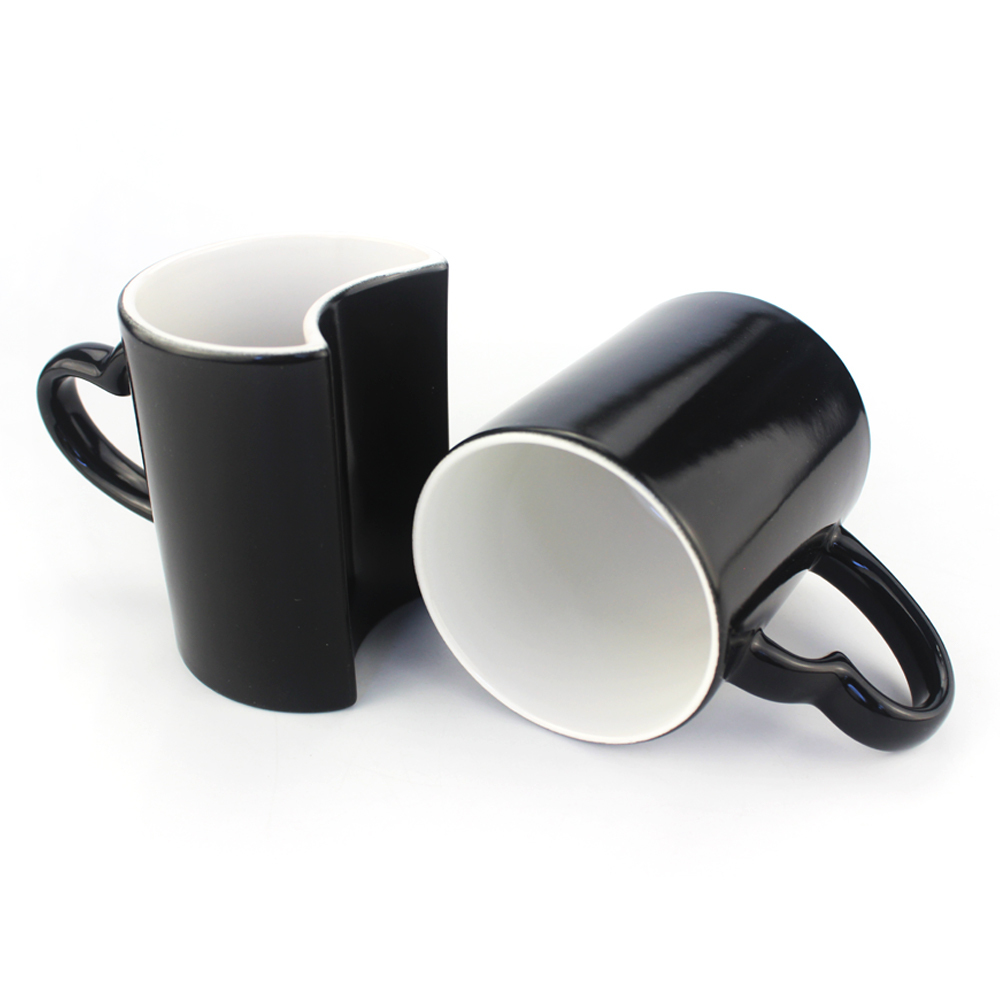 Custom Sublimation Lover's Color Changing Ceramic Mug for Gift
