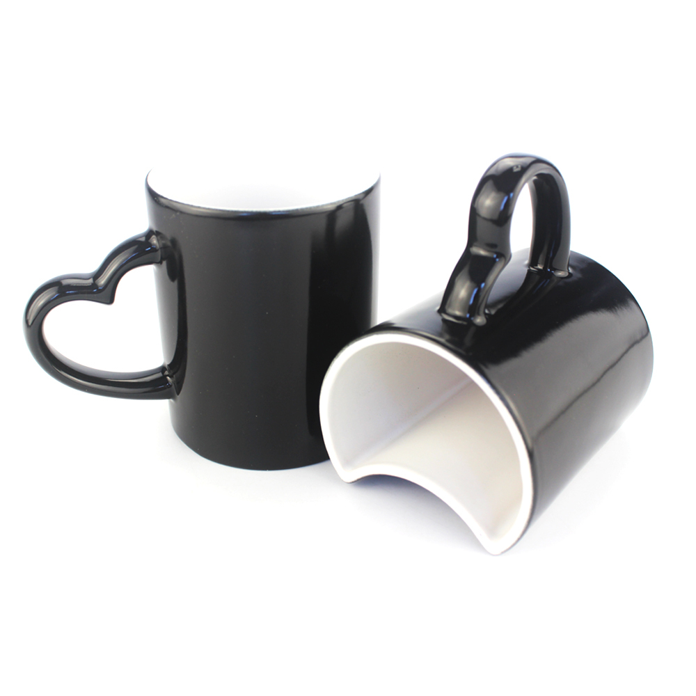 Custom Sublimation Lover's Color Changing Ceramic Mug for Gift