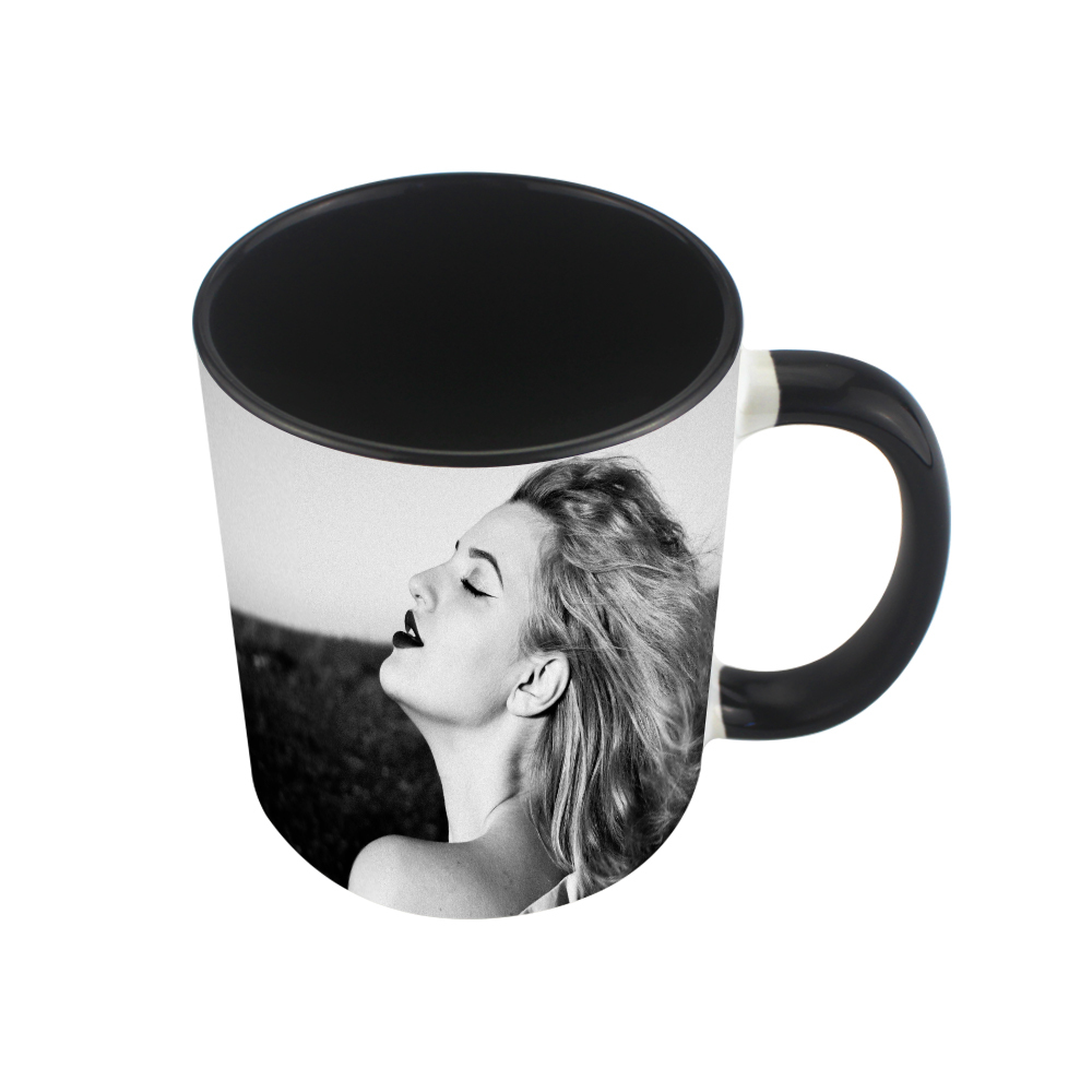 High Quality Sublimation White Blank 11oz fringe and inside color mug