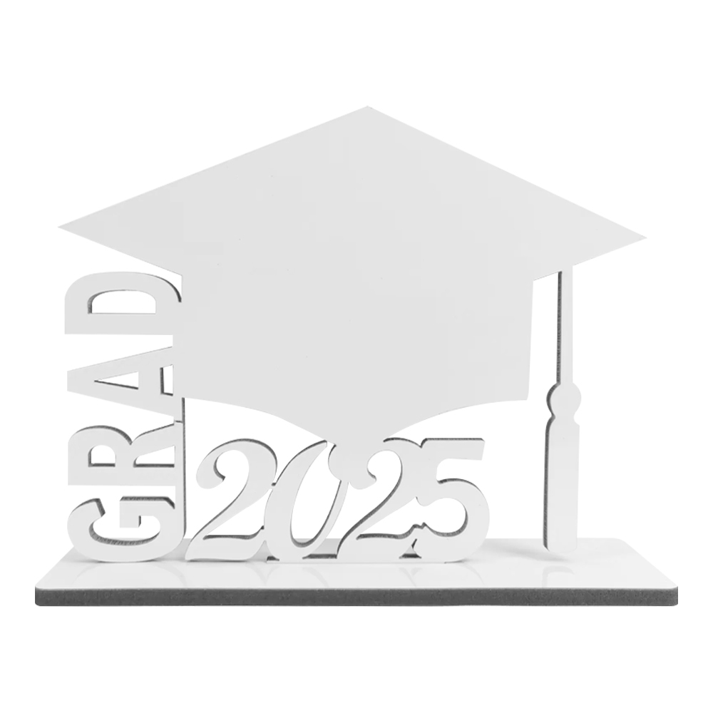 2025 Customizable MDF Graduation Photo Frame | Heat Transfer DIY Printable Blank Picture Frames & Keychain | Bulk Orders Available