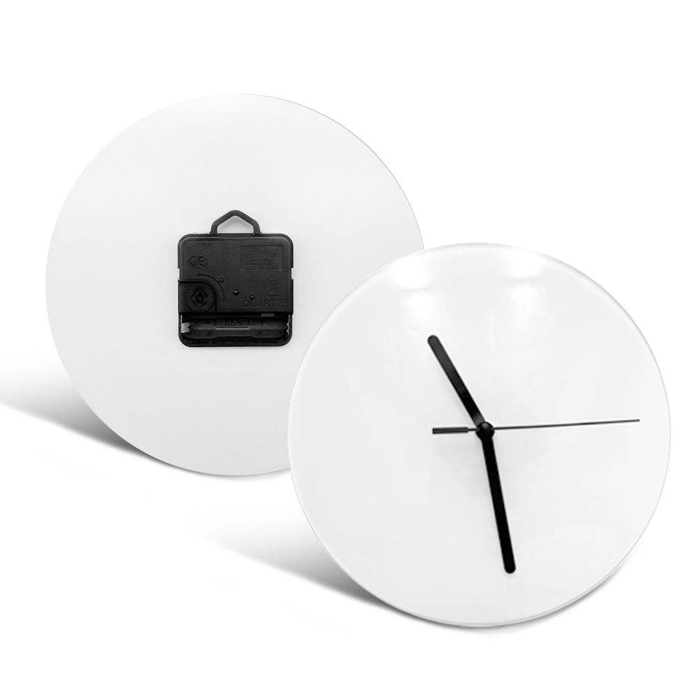 Sublimation Glass Clock for Home Decorative, Personalized Decorative Glass Clock, Customized Glass Photo Clock Frame