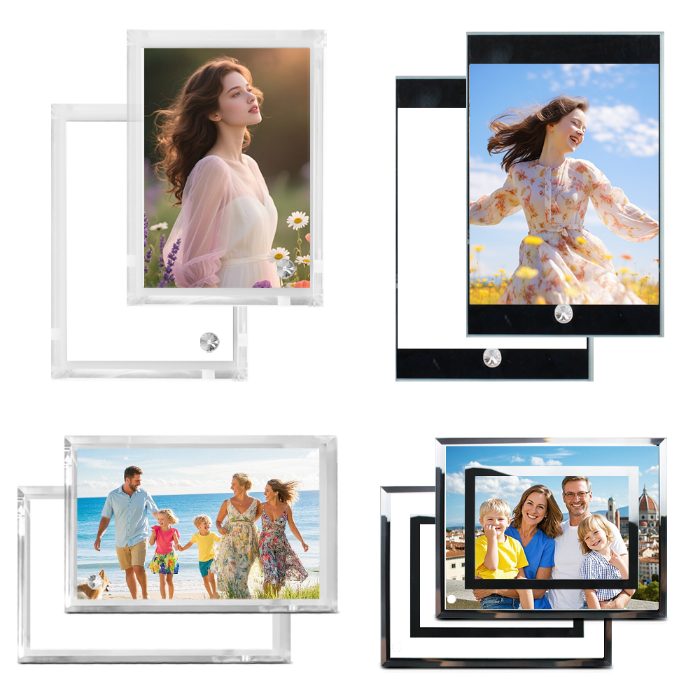 Sublimation Glass Photo Frames, Personalized Heat Transfer Picture Frame, Home Decor Sublimation Ornament