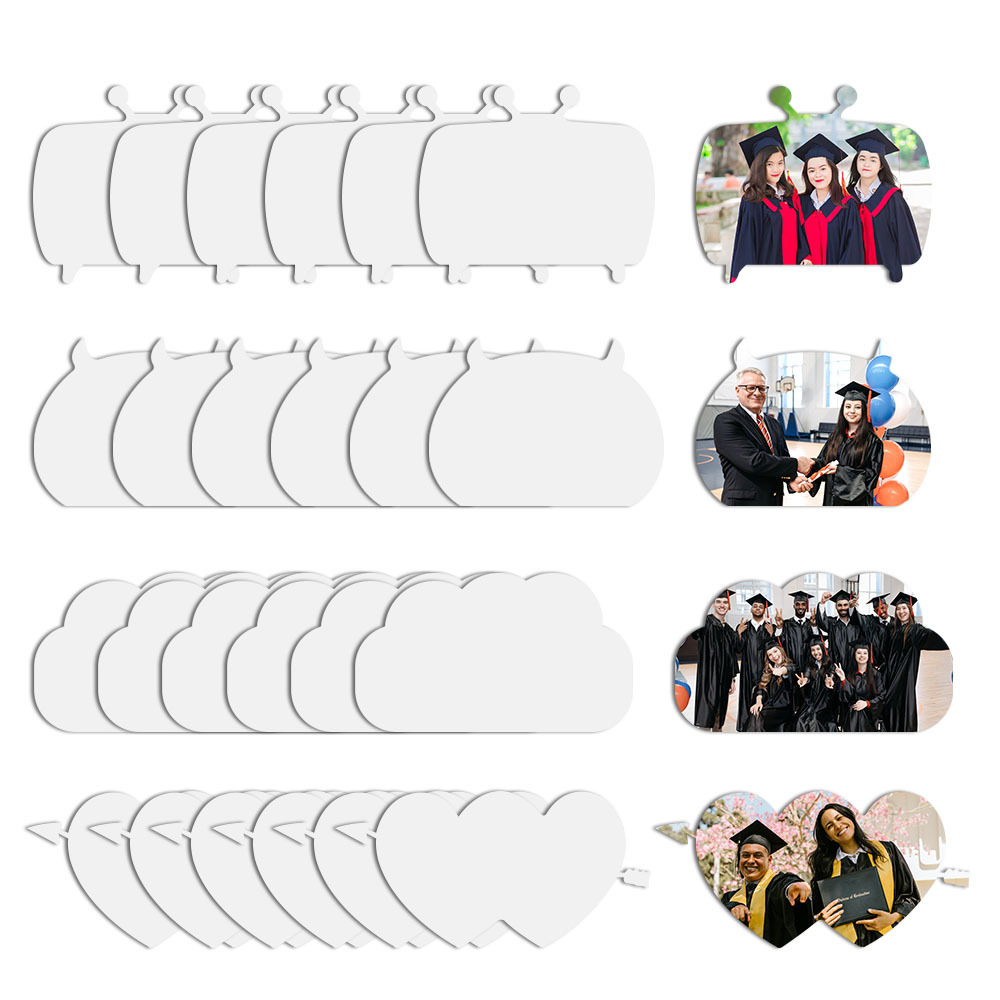 Hot Sale Sublimation Aluminum Photo Frame, DIY Aluminum Blank Photo Panel, Customized  Sublimation Aluminim Photo Blank with Bracket