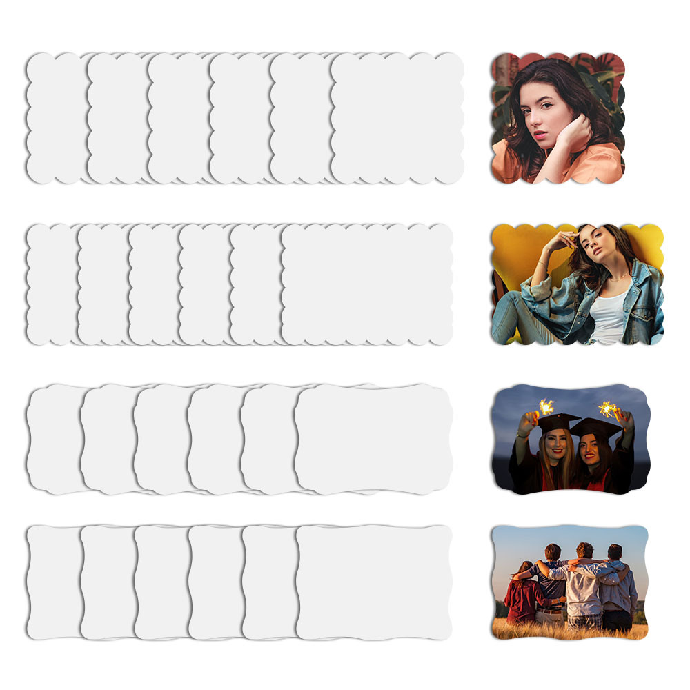 Hot Sale Sublimation Aluminum Photo Frame, DIY Aluminum Blank Photo Panel, Customized  Sublimation Aluminim Photo Blank with Bracket