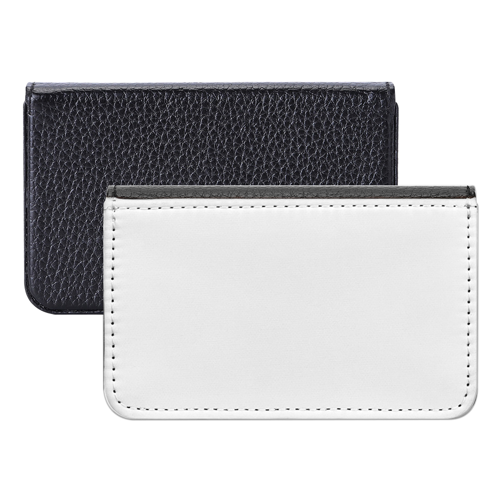 PU Leather Sublimation Blank Business Card Holder, Heat Transfer Card Case with Blank. Heat Transfer Blank Card Carrier Case Wallet with Blank