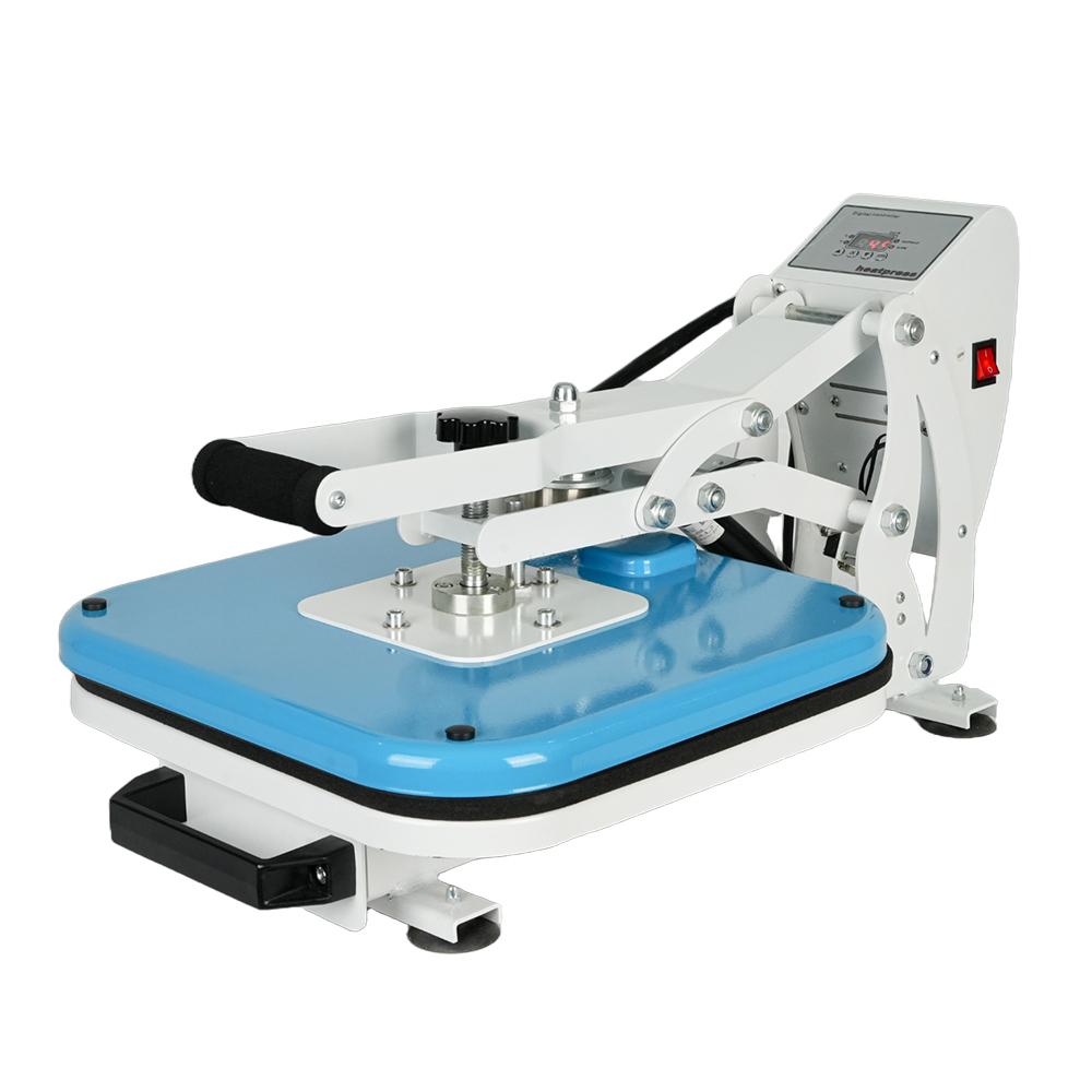 38*38 2D Heat Press Machine for T-Shirts: 38x38 Auto Open Semi-Automatic Sublimation Heat Press with  Clamshell Design, 110V/220V for Mouse pad, Notebooks, Ornaments and More