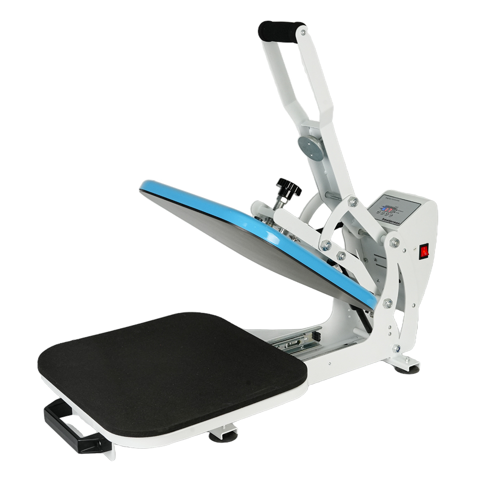 38*38 2D Heat Press Machine for T-Shirts: 38x38 Auto Open Semi-Automatic Sublimation Heat Press with  Clamshell Design, 110V/220V for Mouse pad, Notebooks, Ornaments and More