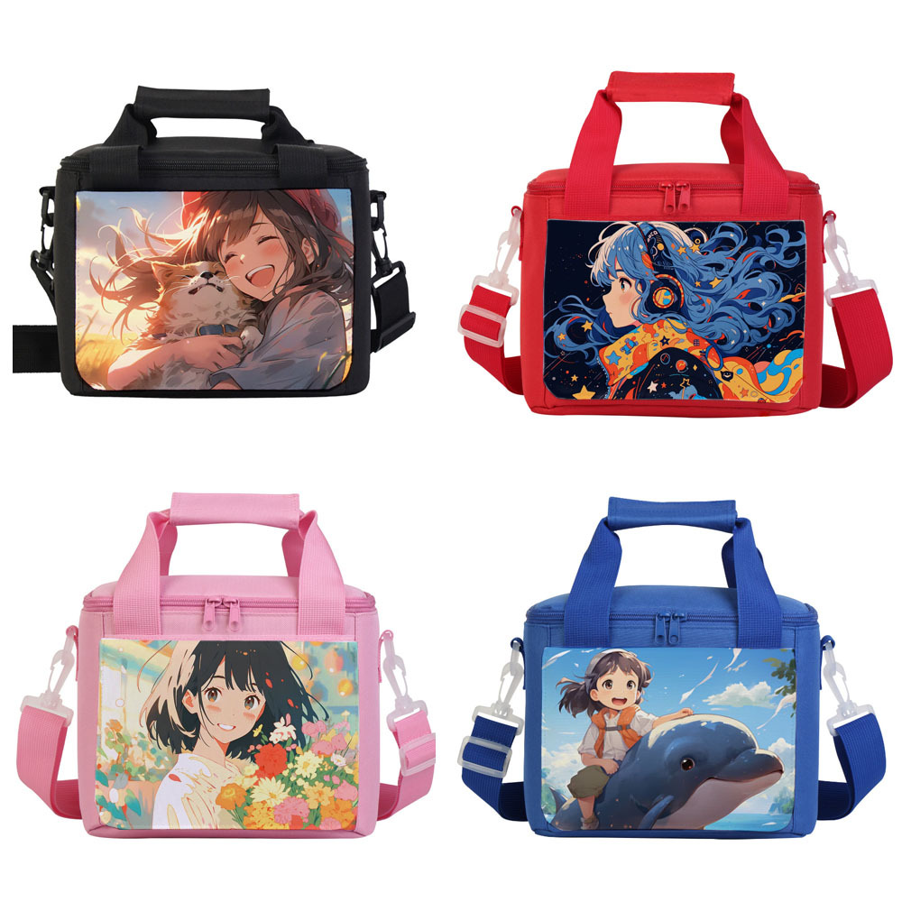Reusable Sublimation Blank Multi-Function Bag, Thermal Transfer Waterproof  Bag, Lunch Bag for Women Men Work School Picnic