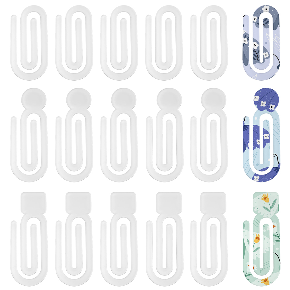 Blank Sublimation Acrylic Paper Clip, Personalized Heat Transfer Paper Clip,DIY Blank Paper Clip for Business, Bookmark with Various Size