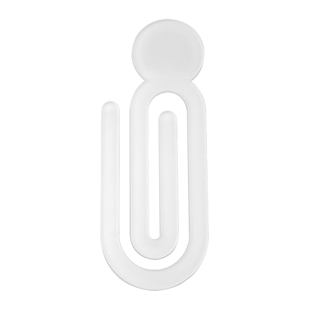 Blank Sublimation Acrylic Paper Clip, Personalized Heat Transfer Paper Clip,DIY Blank Paper Clip for Business, Bookmark with Various Size