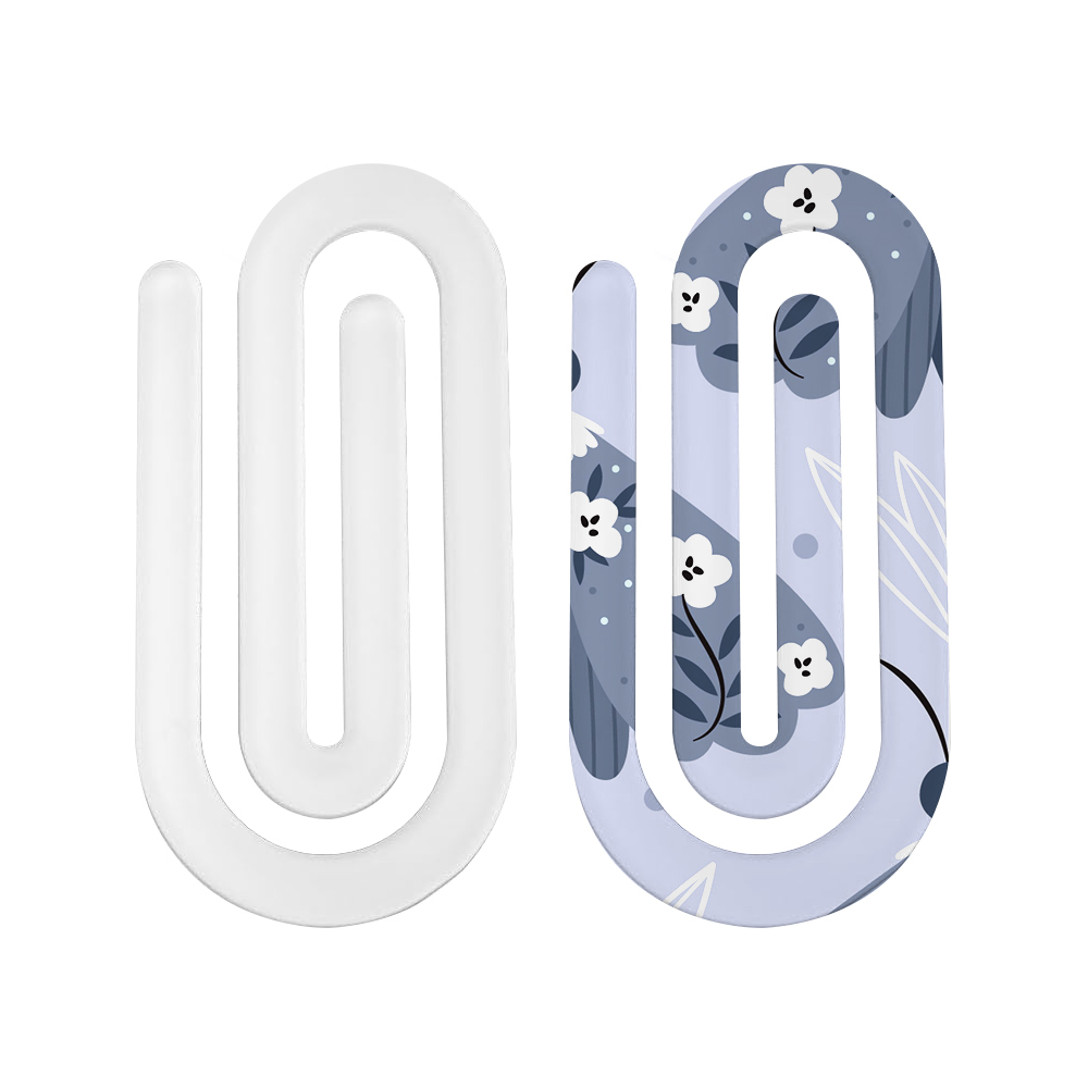 Blank Sublimation Acrylic Paper Clip, Personalized Heat Transfer Paper Clip,DIY Blank Paper Clip for Business, Bookmark with Various Size