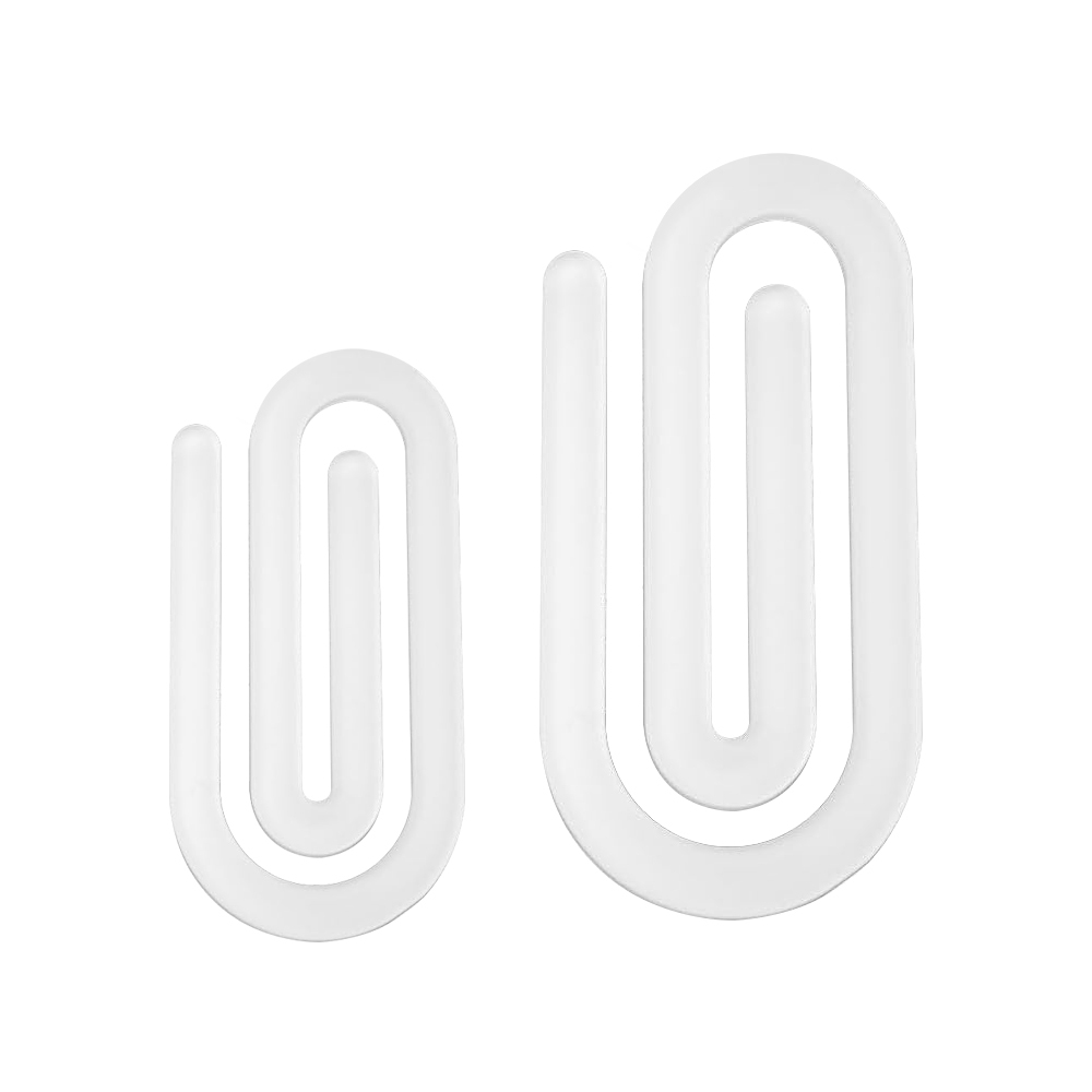 Blank Sublimation Acrylic Paper Clip, Personalized Heat Transfer Paper Clip,DIY Blank Paper Clip for Business, Bookmark with Various Size