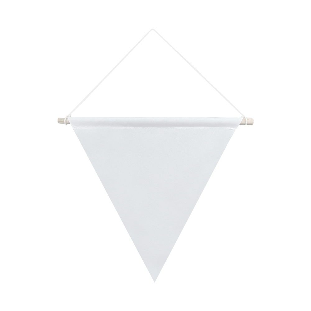 Sublimation Pennant Wall Hanging; Heat Transfer Blank Hanging Flag Banner for Room Decor; Sublimation Canvas Blank Heat Trannsfer Pennant