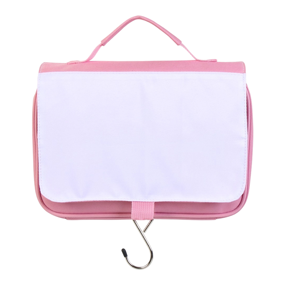 Sublimation Toiletry Bag; Polyester Toiletry Bag for Heat Transfer; Customized Sublimation Blank Toiletry Bag